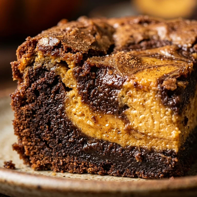 Pumpkin Cheesecake Brownies - Halloween Dessert Ideas