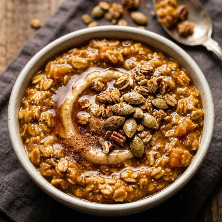 Pumpkin Spice Overnight Oats - Healthy Halloween Breakfast