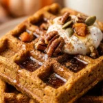 Pumpkin Spice Waffles Healthy Freezer Friendly
