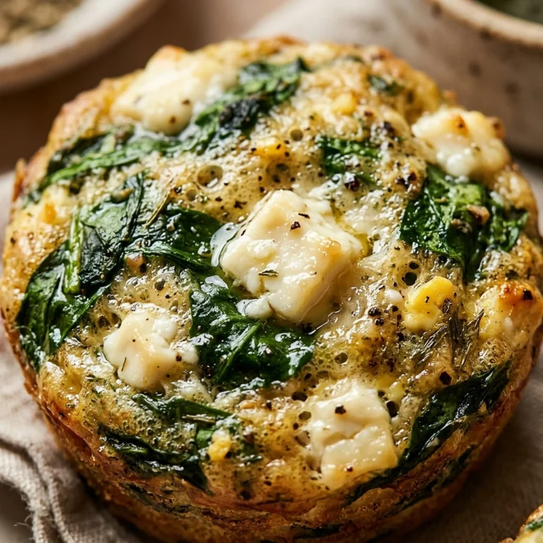 Spinach Feta Egg Muffins High Protein