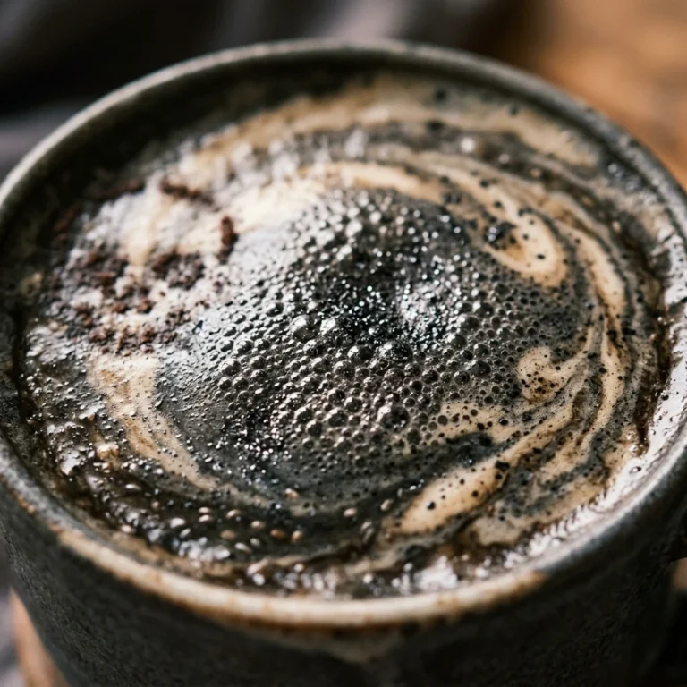 Spooky Drinks - Black Charcoal Latte Healthy