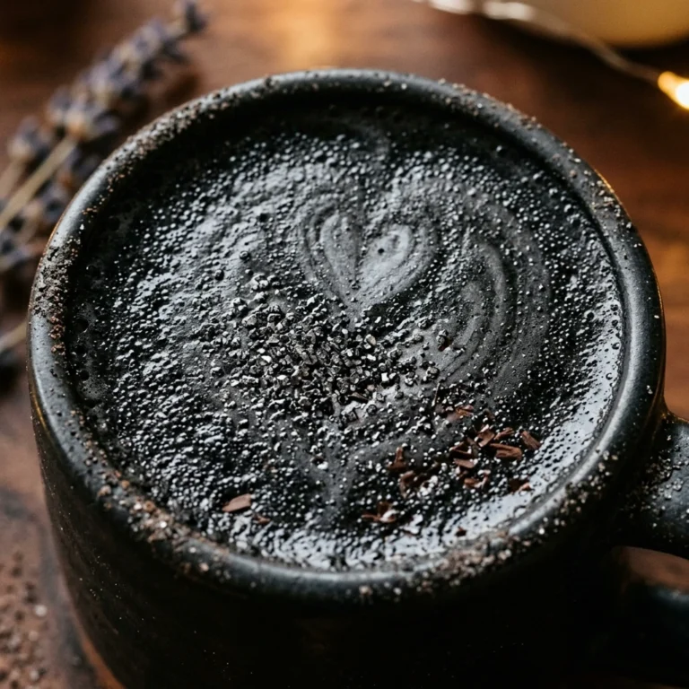 Spooky Drinks - Black Charcoal Latte Healthy