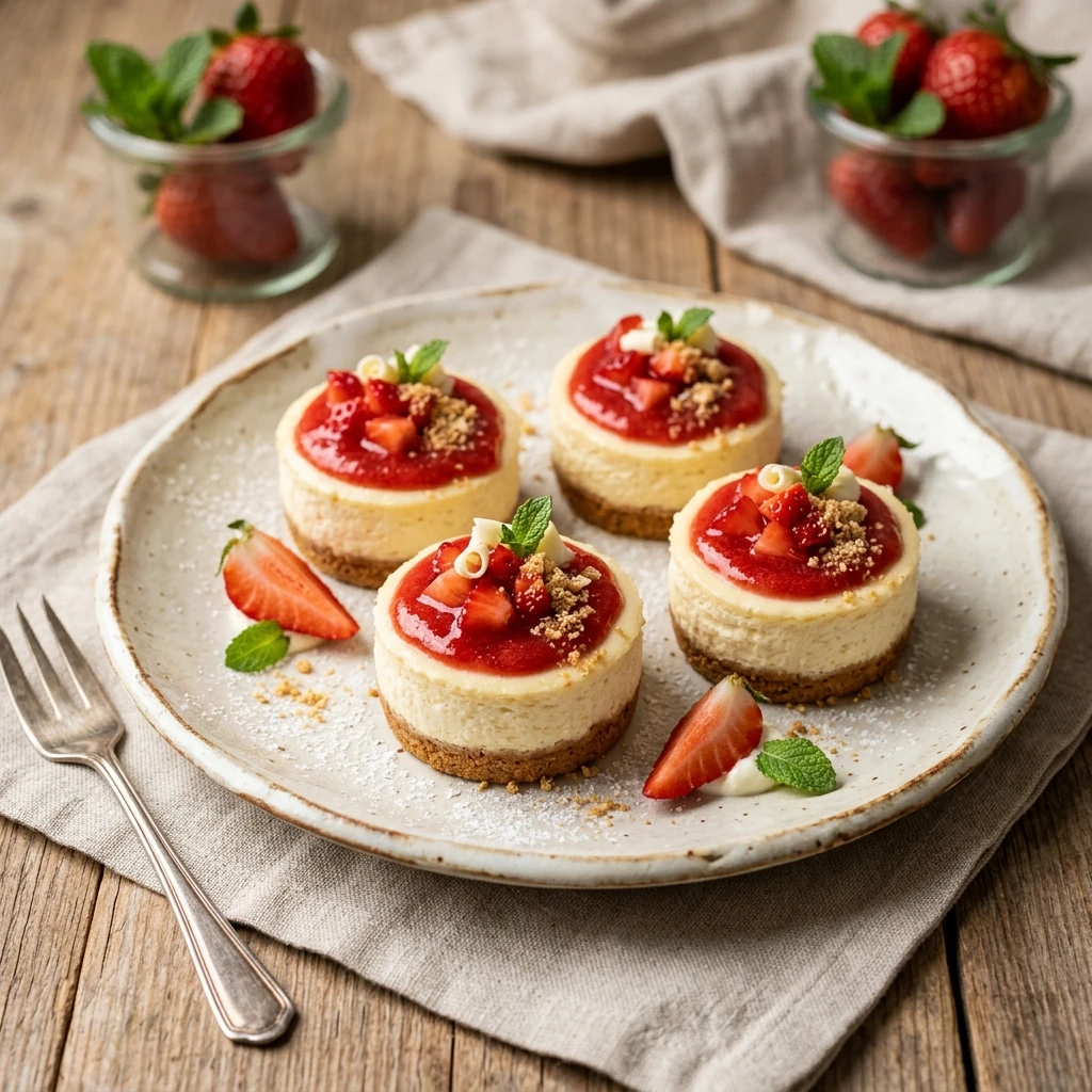 Strawberry Cheesecake Bites No Bake
