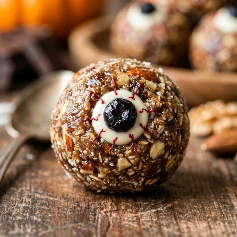 Sugar Free Eyeball Energy Balls - Healthy Halloween Treat
