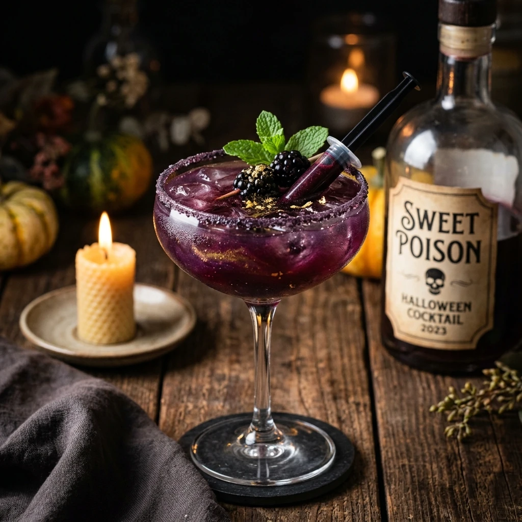 Sweet Poison Cocktail - Halloween Cocktails