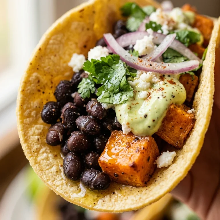 Sweet Potato Black Bean Tacos Healthy