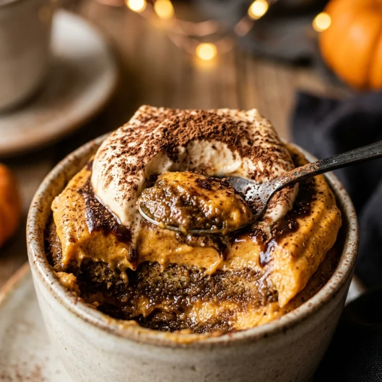 Vegan Pumpkin Tiramisu Cups - Healthy Halloween Dessert