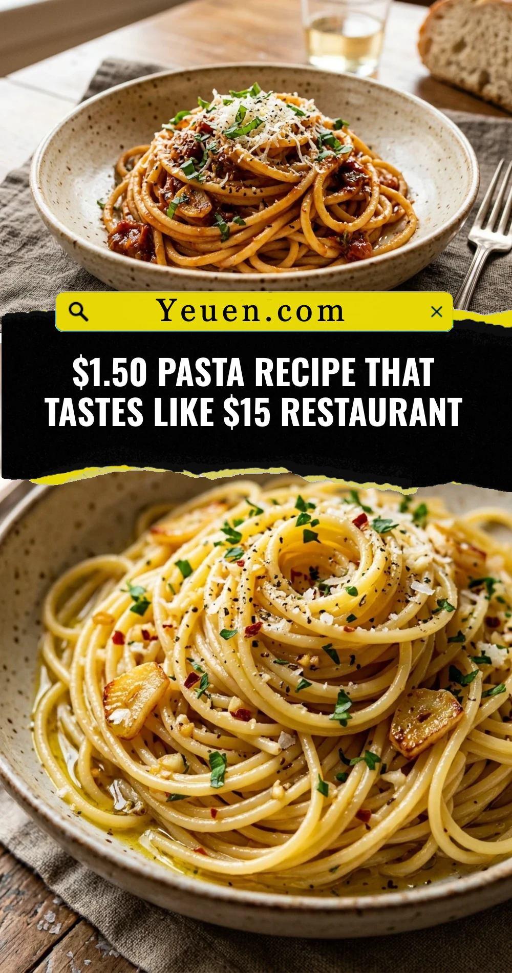$1.50 Pasta Recipe That Tastes Like $15 Restaurant
