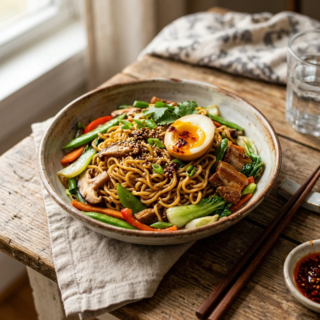 $1.50 Per Serving Ramen Noodle Stir Fry Upgrade