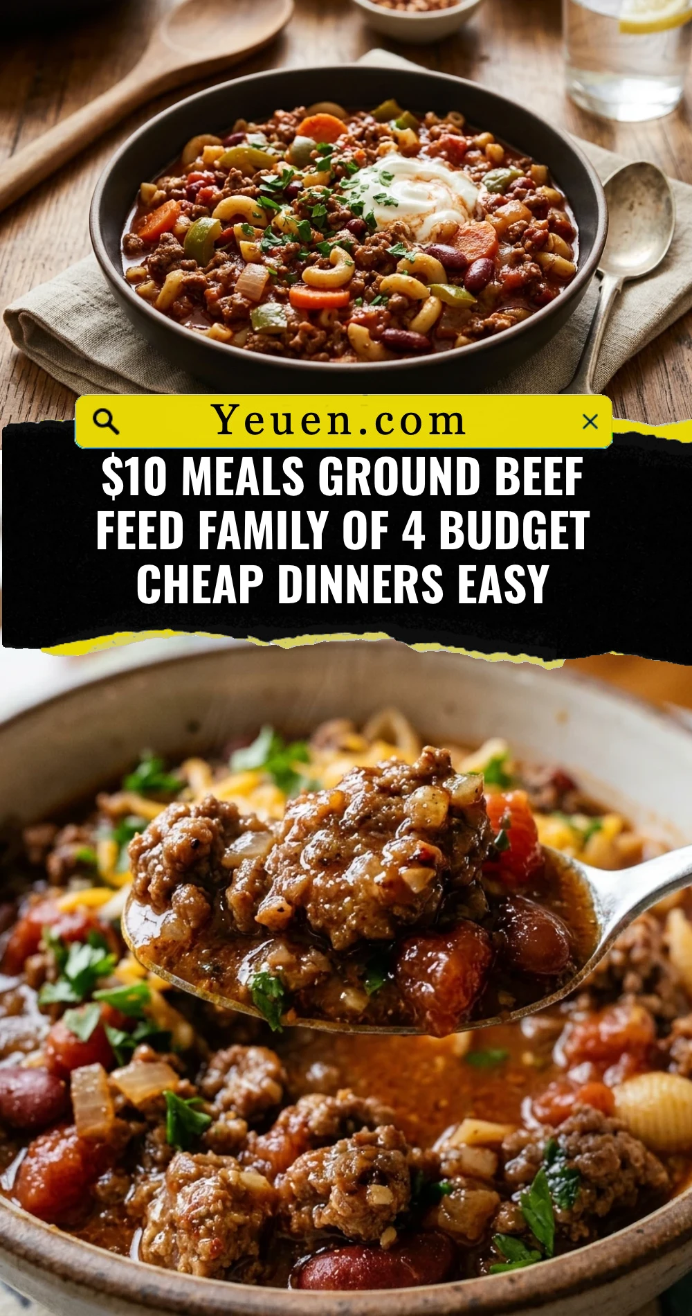 $10 Meals Ground Beef Feed Family Of 4 Budget Cheap Dinners Easy