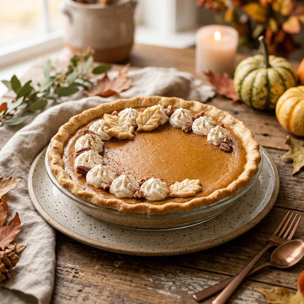 10 Min Prep Pumpkin Pie Store Crust No Rolling Easy Thanksgiving