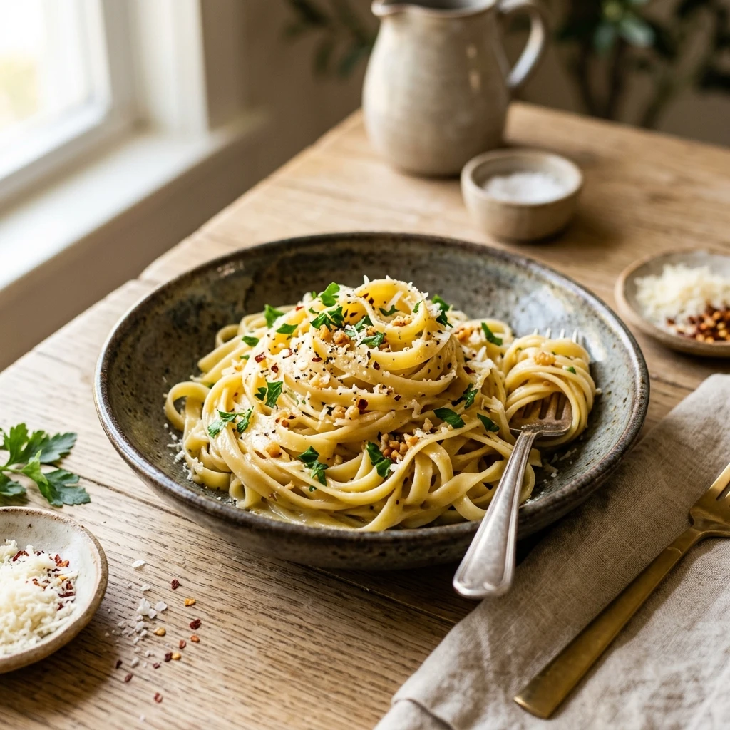10 Minute Garlic Butter Noodles