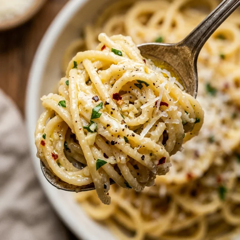 15 Minute Garlic Parmesan Pasta