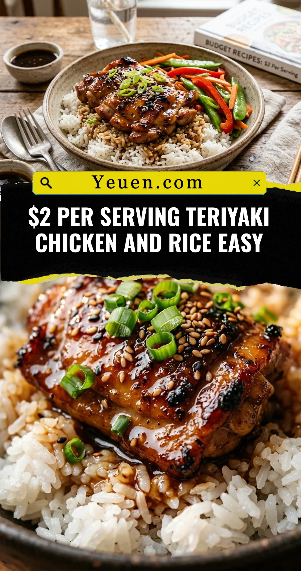 $2 Per Serving Teriyaki Chicken And Rice Easy