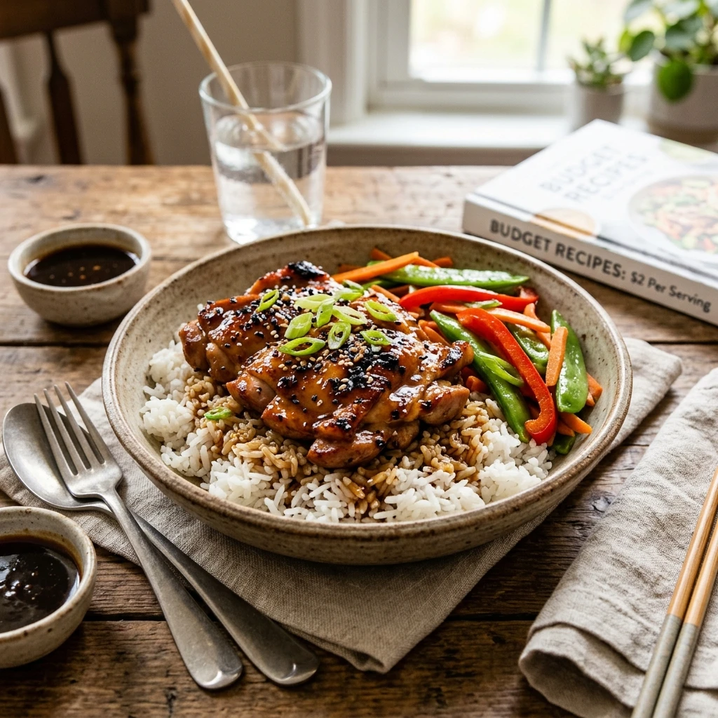 $2 Per Serving Teriyaki Chicken And Rice Easy