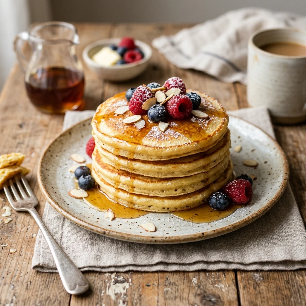 3 Ingredient Almond Flour Pancakes Easy No Flour Fluffy Golden Delicious
