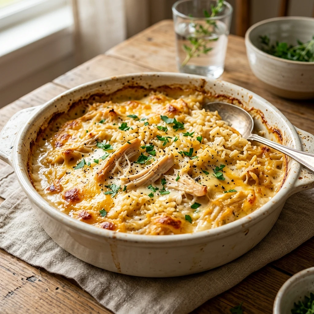 3 Ingredient Chicken Casserole Dump And Bake