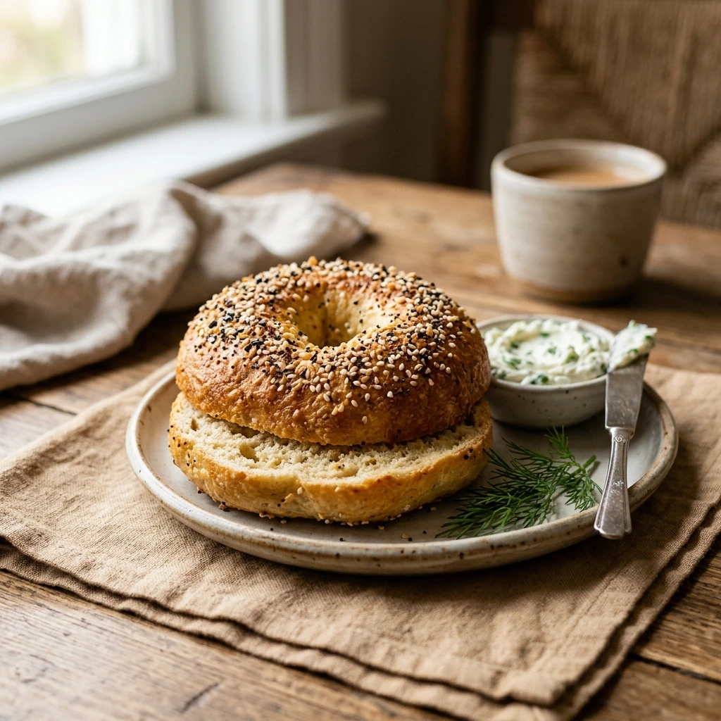 3-Ingredient Cottage Cheese Bagels - 10g Protein Each