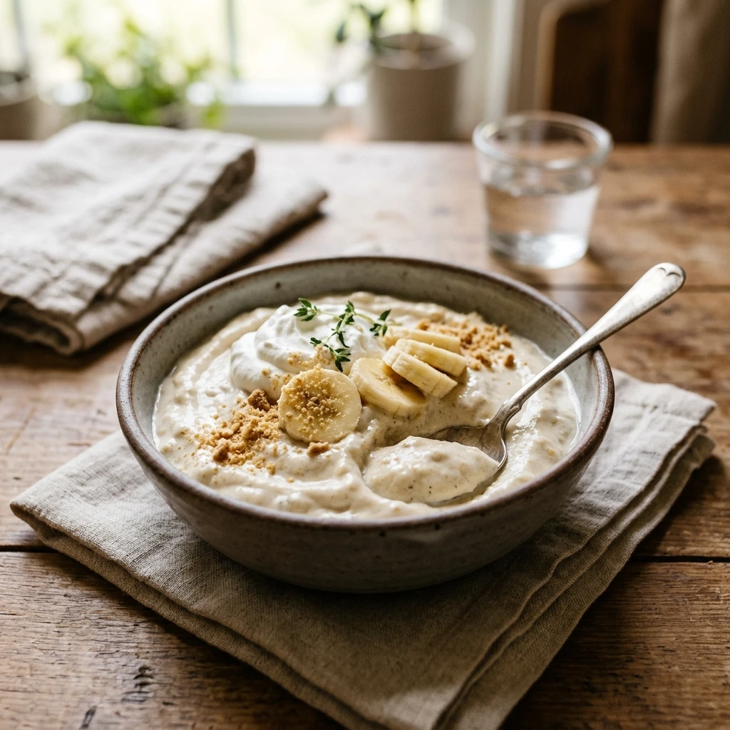 3 Ingredient Cottage Cheese Banana Pudding Ice Cream High Protein Viral 2026