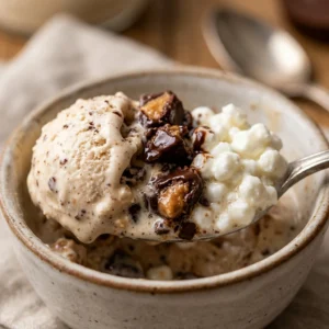 3 Ingredient Cottage Cheese Peanut Butter Cup Ice Cream High Protein Viral