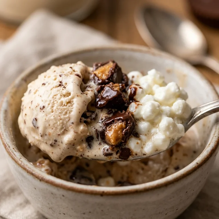 3 Ingredient Cottage Cheese Peanut Butter Cup Ice Cream High Protein Viral