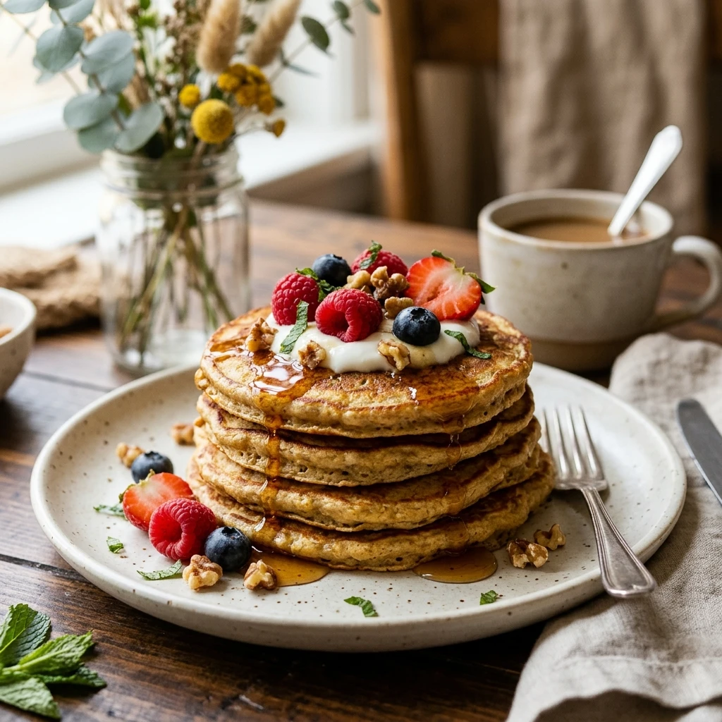 3 Ingredient Flourless Pancakes Easy No Flour Fluffy Golden Delicious