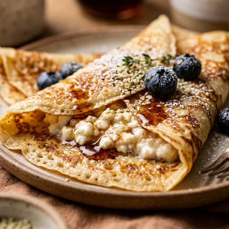 3 Ingredient High Protein Cottage Cheese Crepes 20g+ Easy
