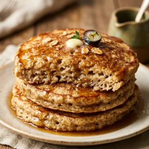 3 Ingredient Oat Pancakes Easy No Flour Fluffy Perfect Stack
