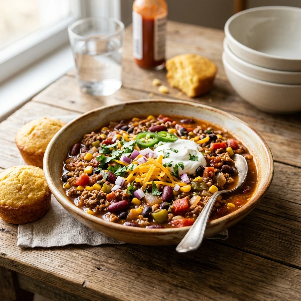 $5 Chili That Feeds 8 People Budget Freezer Meal
