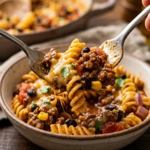 $5 Dinner Taco Pasta One-Pot Feeds 6 People