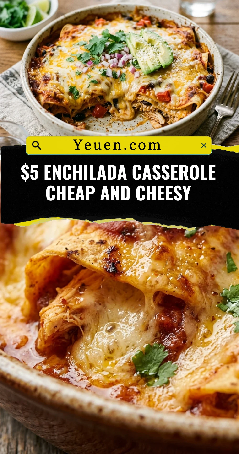 $5 Enchilada Casserole Cheap And Cheesy