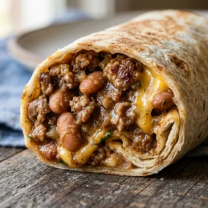$5 Ground Beef And Bean Burritos Freezer Friendly