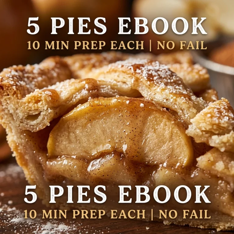 5 Pies Ebook 10 Min Prep Each No Fail