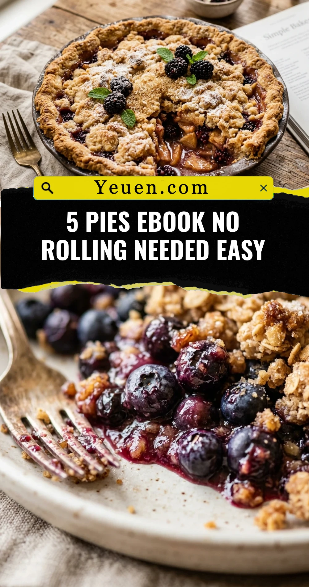 5 Pies Ebook No Rolling Needed Easy