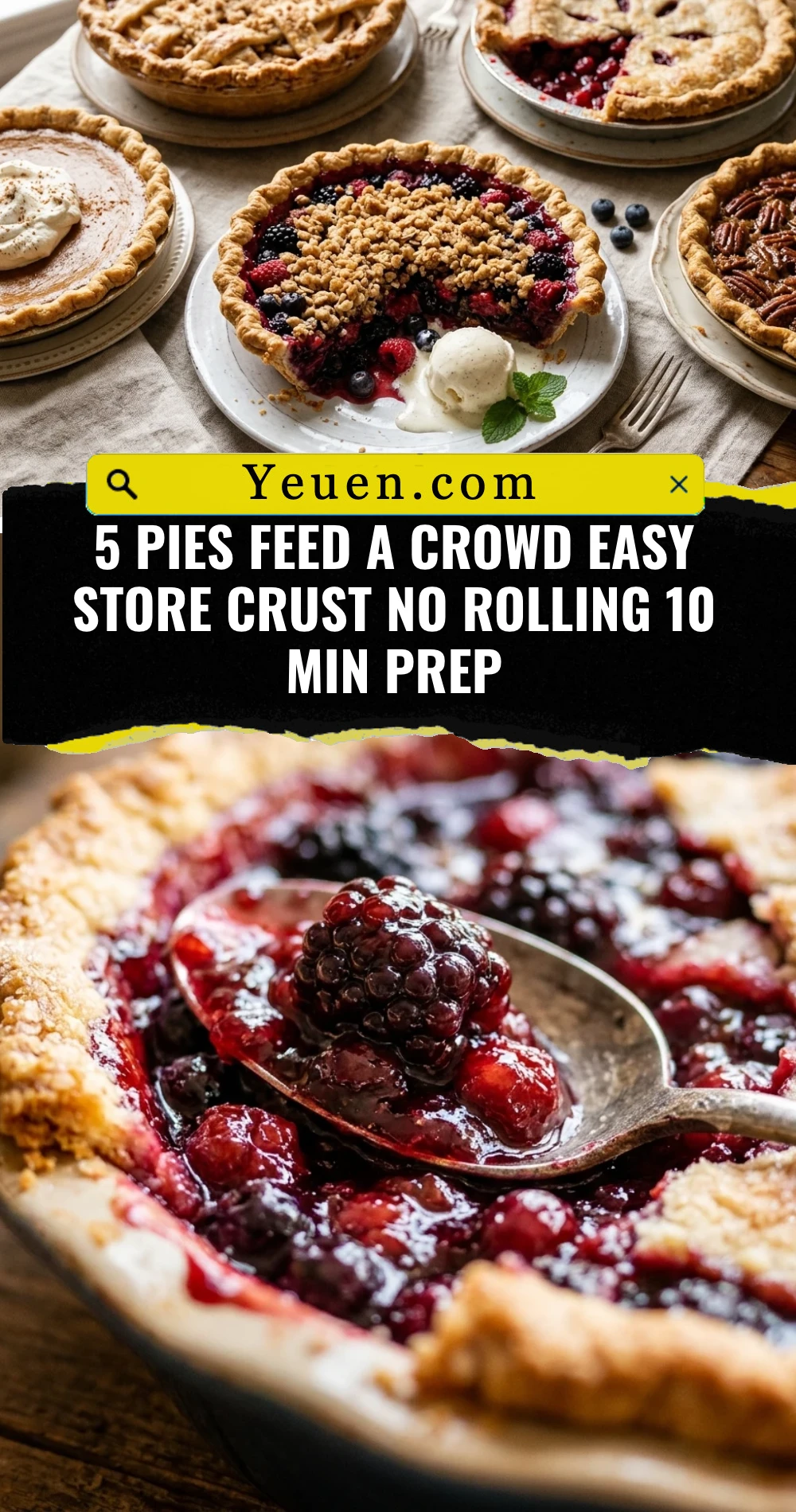 5 Pies Feed A Crowd Easy Store Crust No Rolling 10 Min Prep