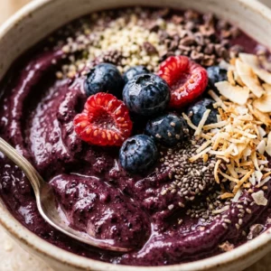 Acai Coconut Bowl Thick Creamy Superfood Viral Healthy