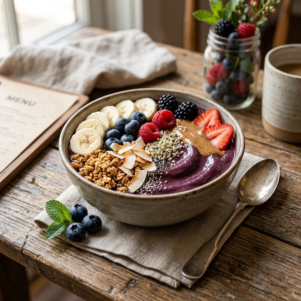 Acai Coconut Bowl Thick Creamy Superfood Viral Healthy