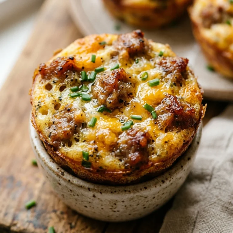 Air Fryer Breakfast Sausage And Egg Muffins Meal Prep