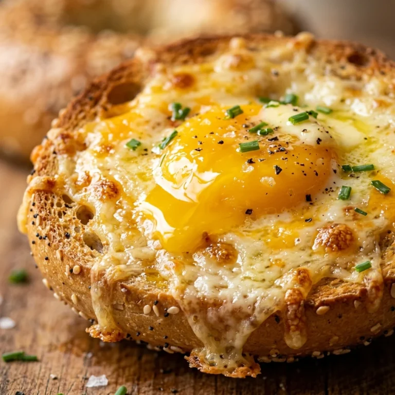 Air Fryer Egg And Cheese Bagel Breakfast 5 Min