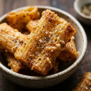 Air Fryer Pasta Chips - Crunchy & Addictive