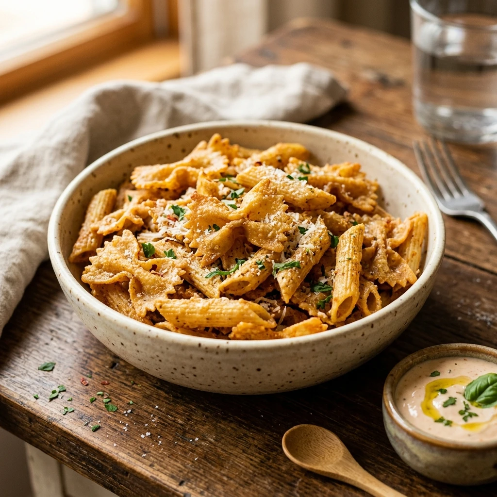 Air Fryer Pasta Chips - Crunchy & Addictive