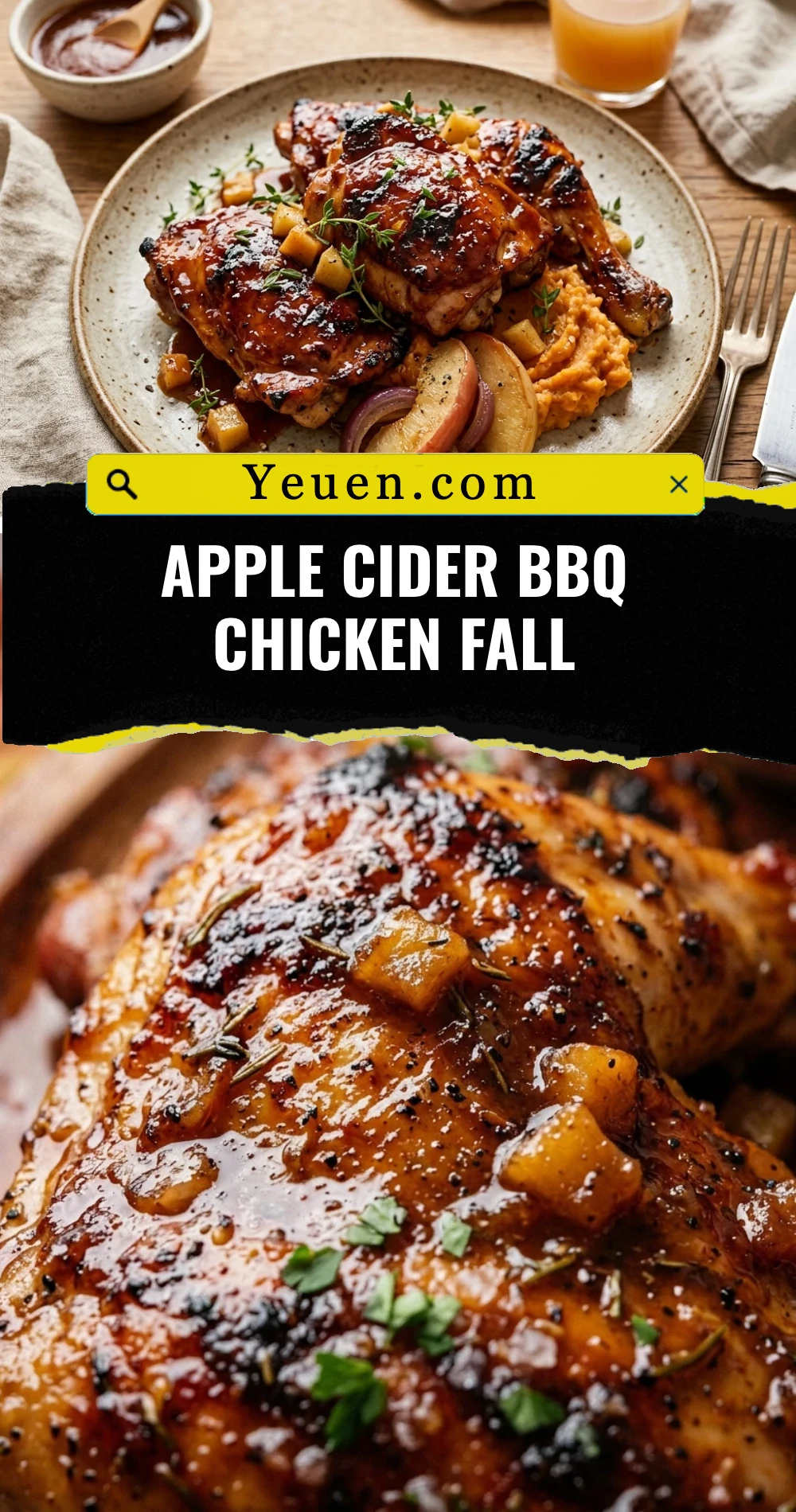 Apple Cider BBQ Chicken Fall
