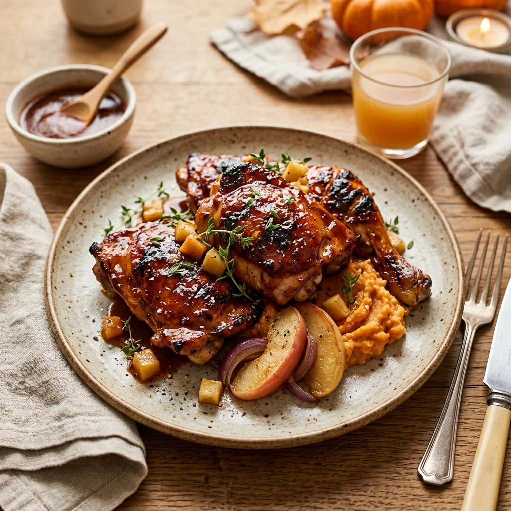Apple Cider BBQ Chicken Fall