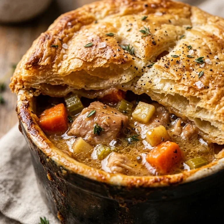 Apple Cider Chicken Pot Pie With Puff Pastry Fall Dinner