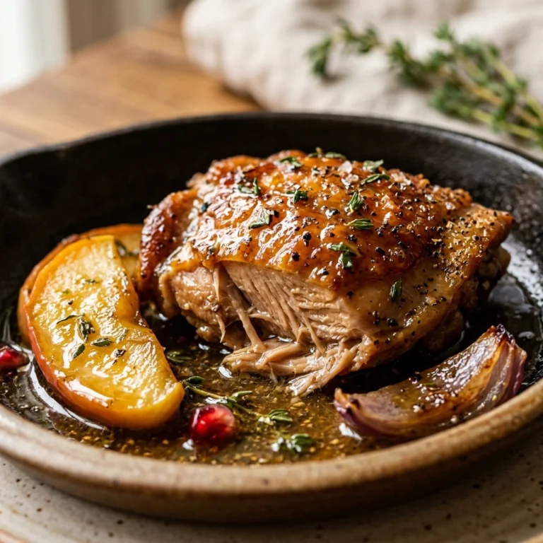 Apple Cider Chicken Skillet Fall Dinner