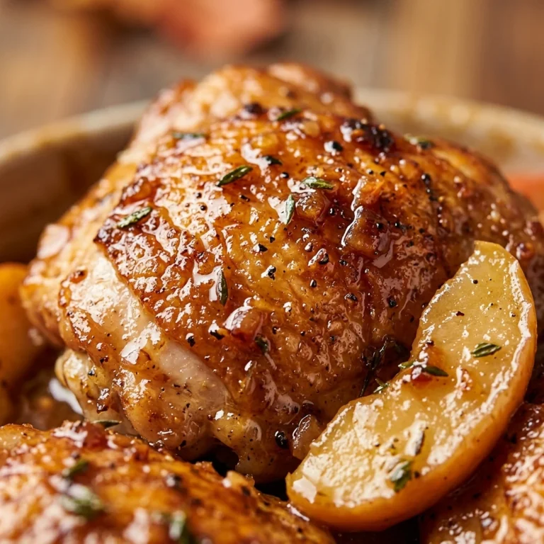 Apple Cider Chicken Thighs Fall Easy