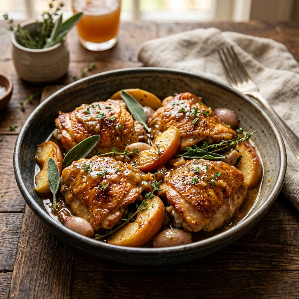 Apple Cider Chicken Thighs Fall Easy