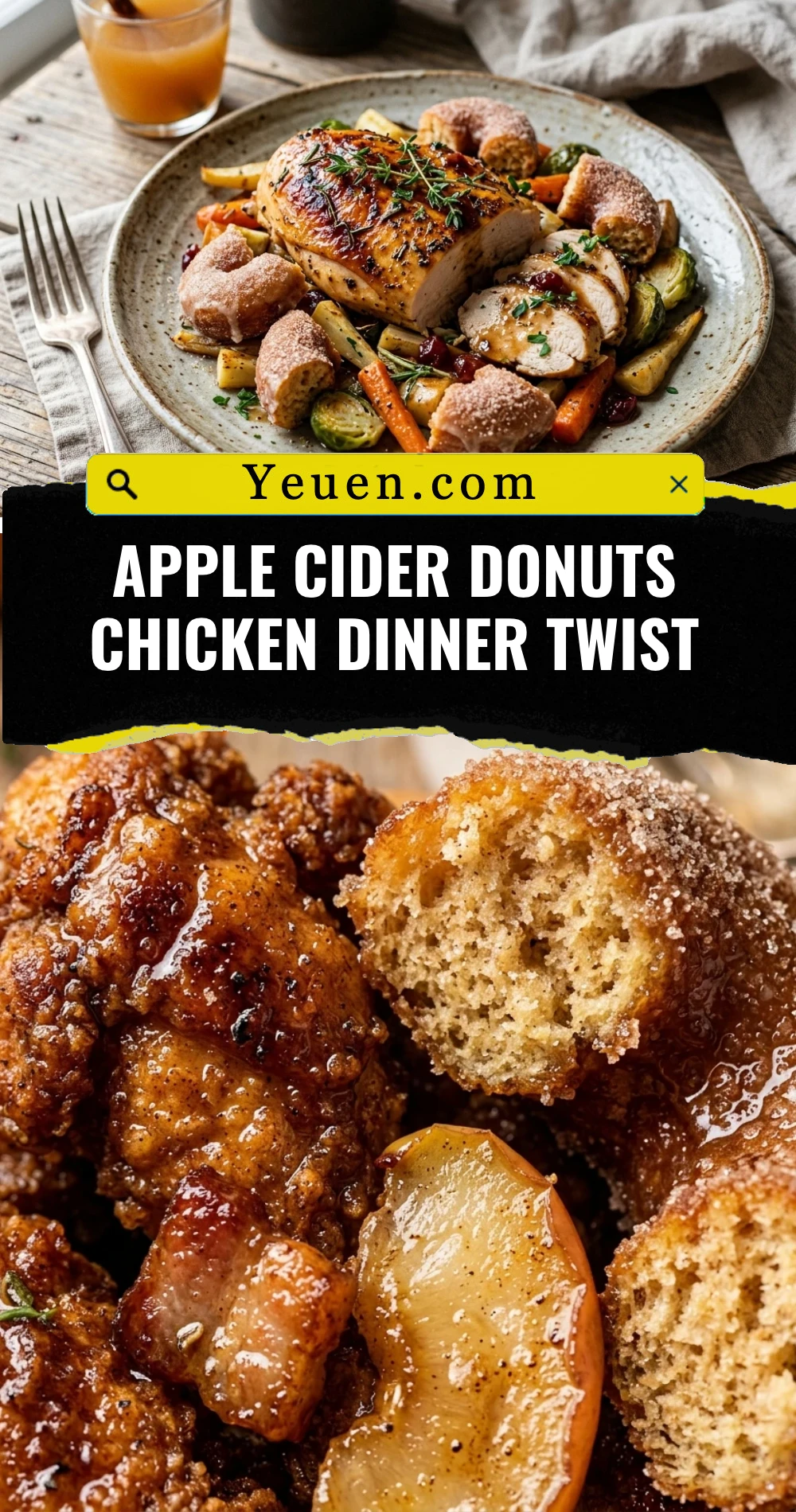 Apple Cider Donuts Chicken Dinner Twist