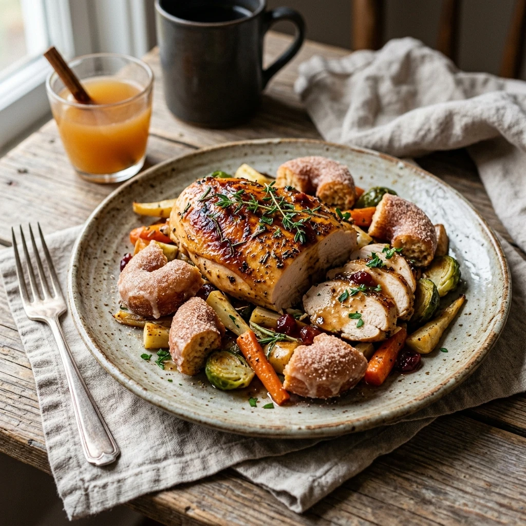 Apple Cider Donuts Chicken Dinner Twist
