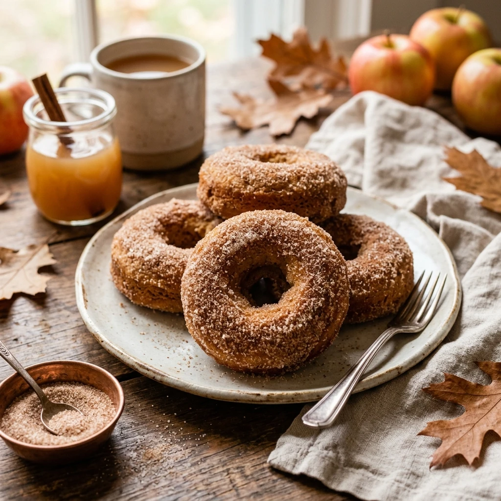 Apple Cider Donuts With Cinnamon Sugar Fall Baking Easy